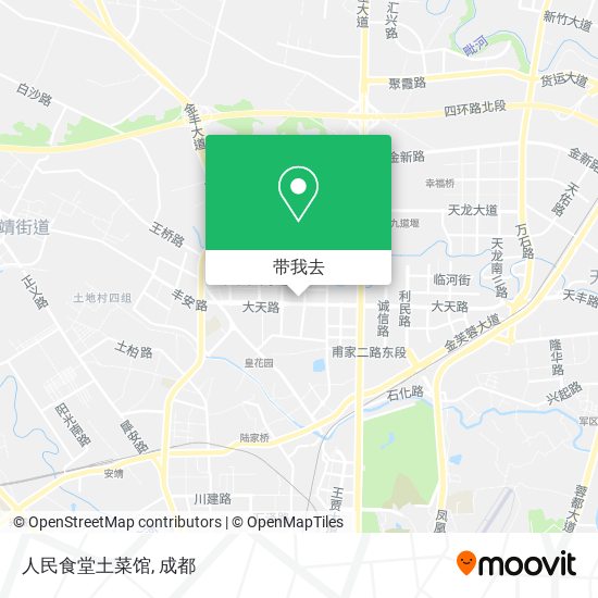 人民食堂土菜馆地图