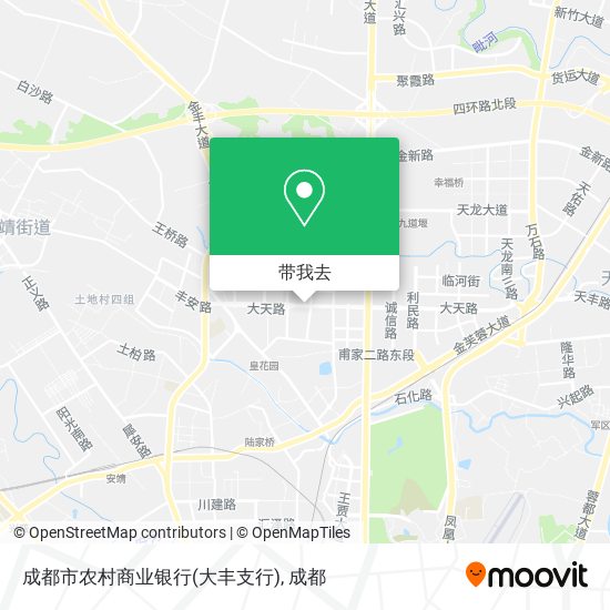 成都市农村商业银行(大丰支行)地图