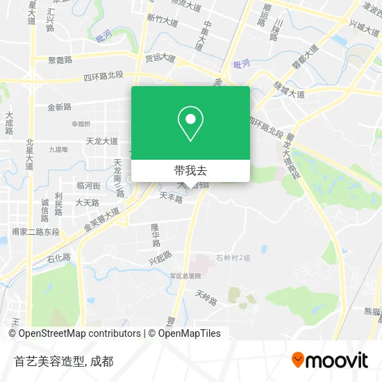 首艺美容造型地图