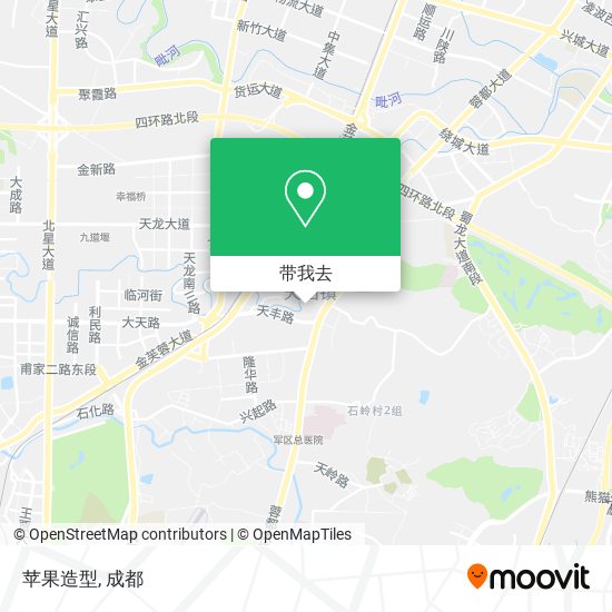 苹果造型地图