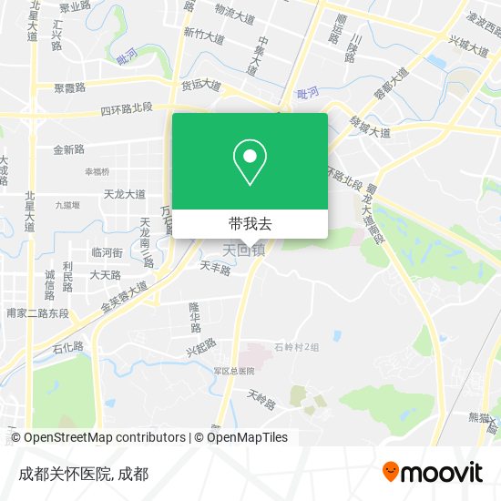 成都关怀医院地图