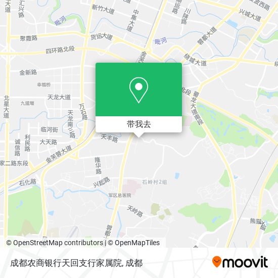 成都农商银行天回支行家属院地图