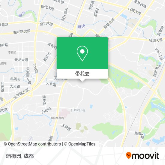 蜡梅园地图