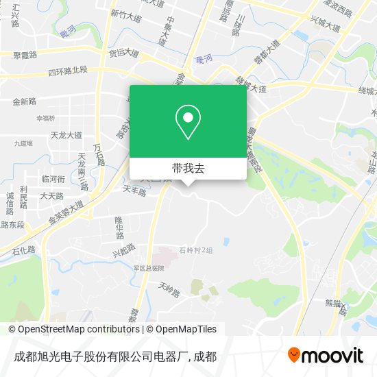 成都旭光电子股份有限公司电器厂地图