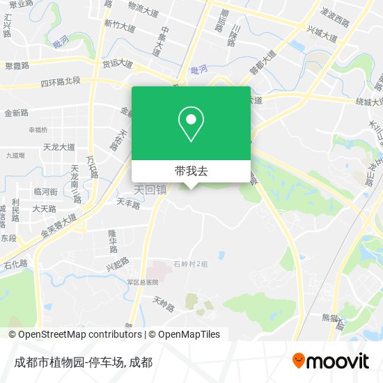 成都市植物园-停车场地图