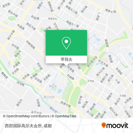 西部国际高尔夫会所地图