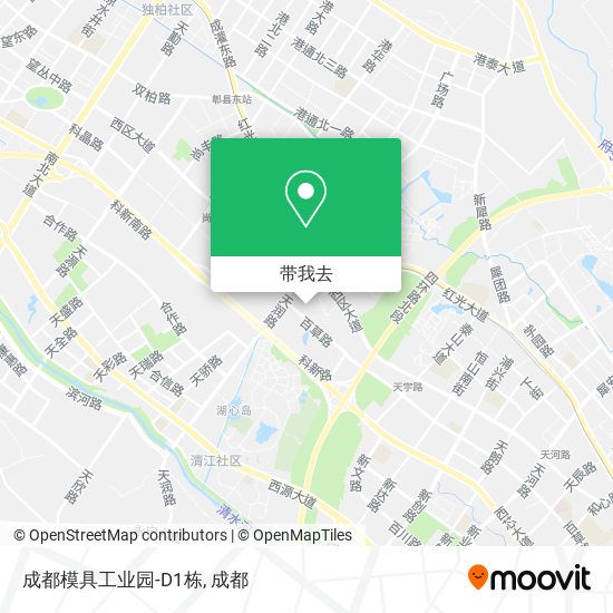 成都模具工业园-D1栋地图