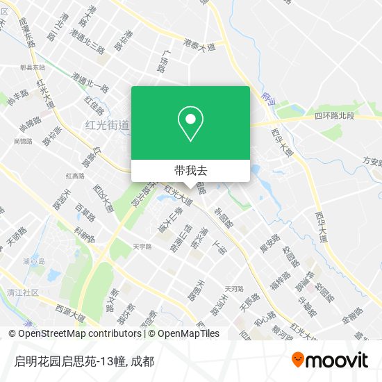 启明花园启思苑-13幢地图