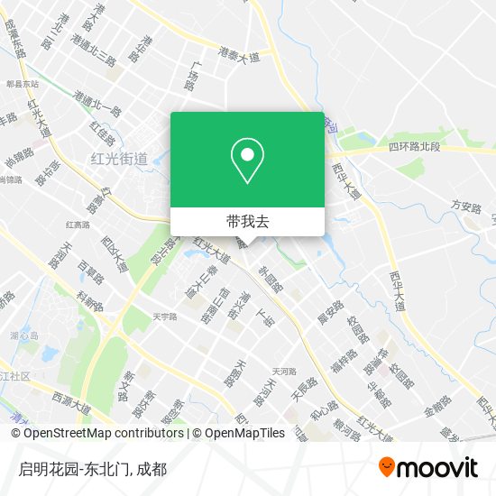 启明花园-东北门地图