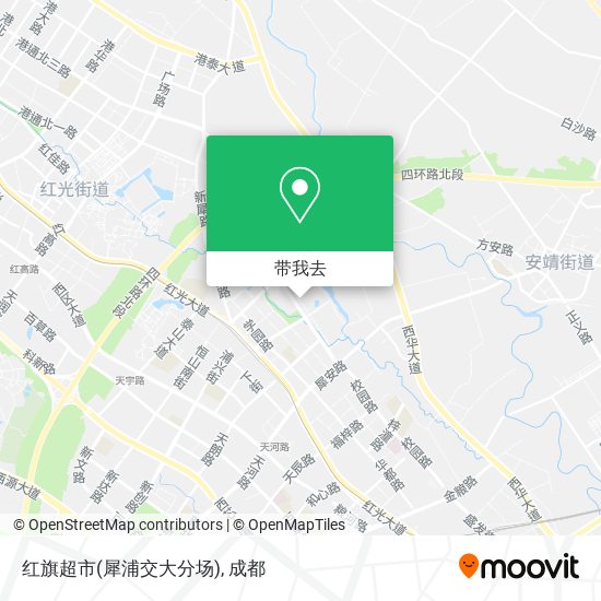 红旗超市(犀浦交大分场)地图