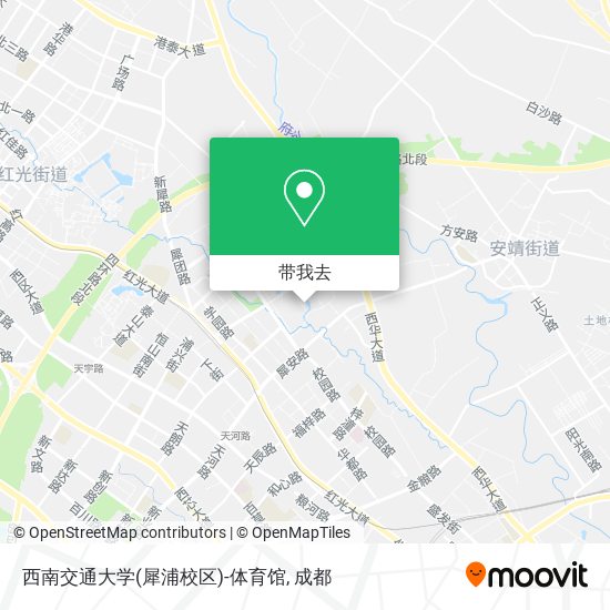 西南交通大学(犀浦校区)-体育馆地图