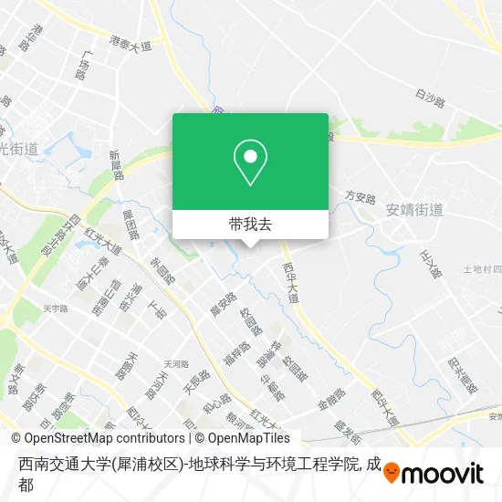 西南交通大学(犀浦校区)-地球科学与环境工程学院地图