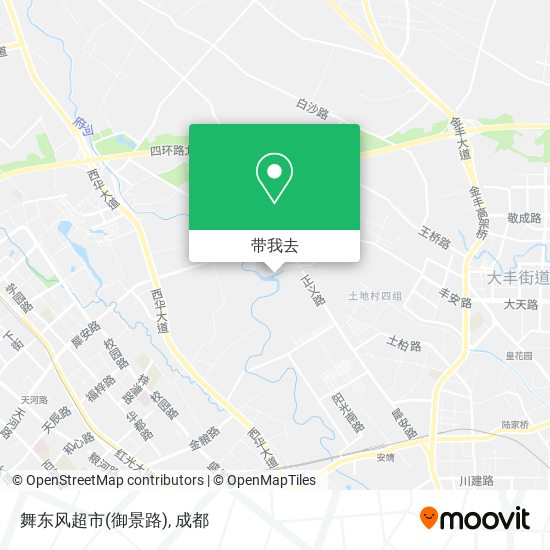 舞东风超市(御景路)地图