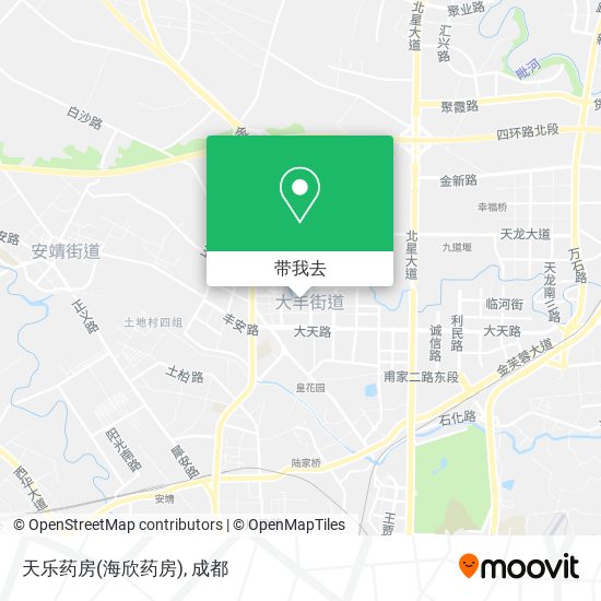 天乐药房(海欣药房)地图