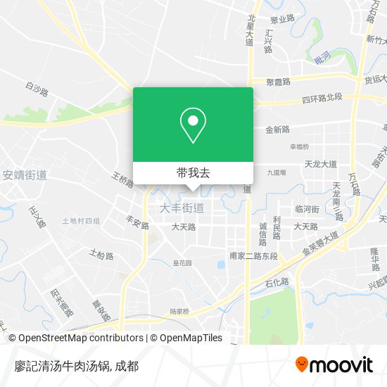 廖記清汤牛肉汤锅地图
