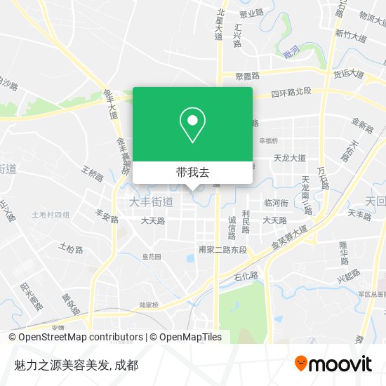 魅力之源美容美发地图