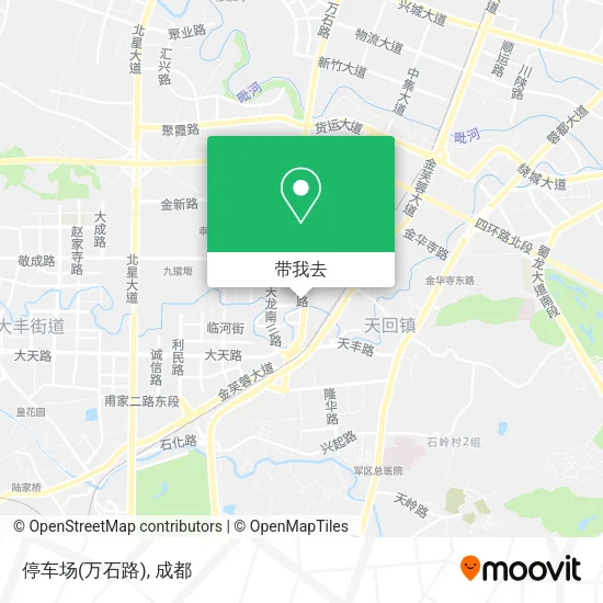 停车场(万石路)地图