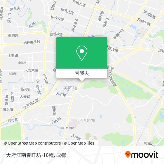 天府江南春晖坊-18幢地图