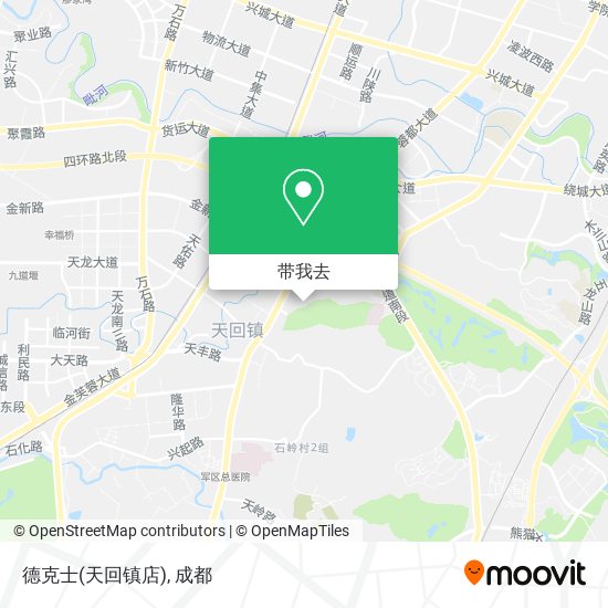 德克士(天回镇店)地图