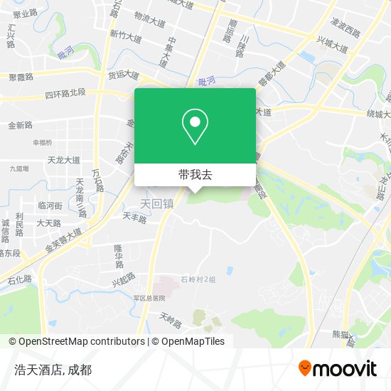 浩天酒店地图