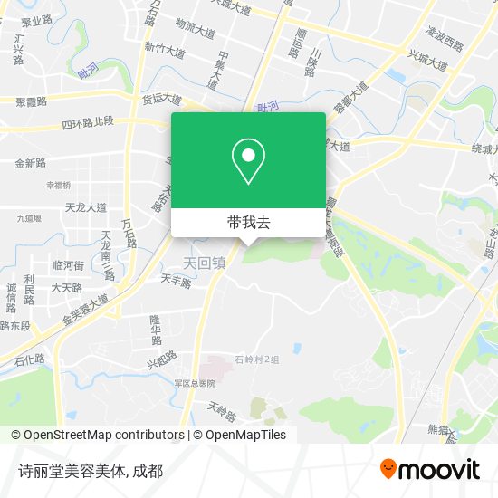 诗丽堂美容美体地图