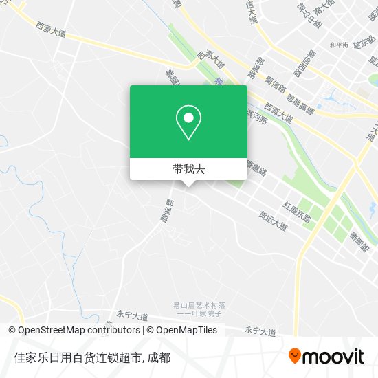 佳家乐日用百货连锁超市地图