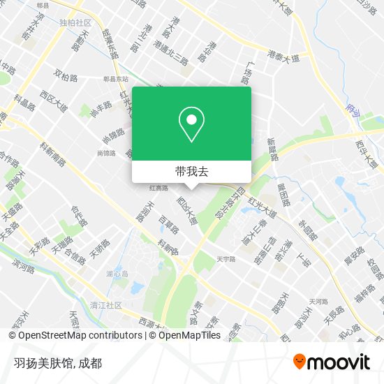 羽扬美肤馆地图