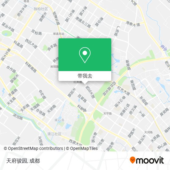 天府骏园地图