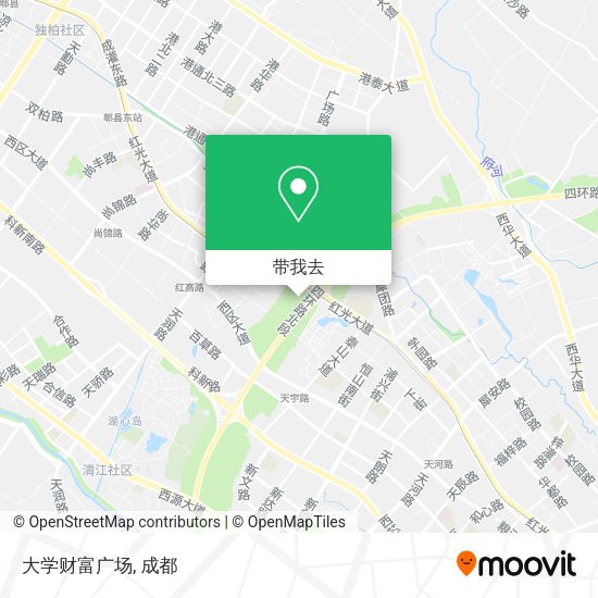 大学财富广场地图