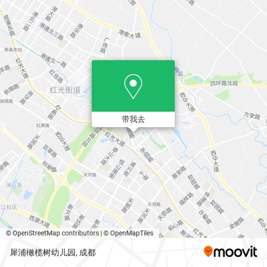 犀浦橄榄树幼儿园地图