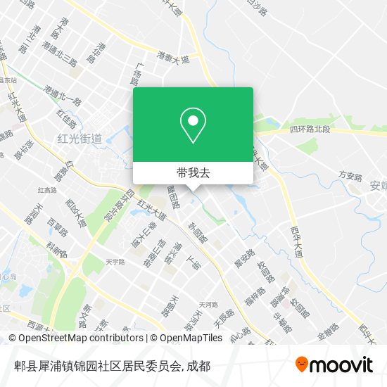 郫县犀浦镇锦园社区居民委员会地图