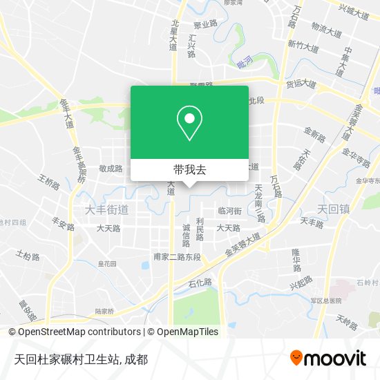 天回杜家碾村卫生站地图