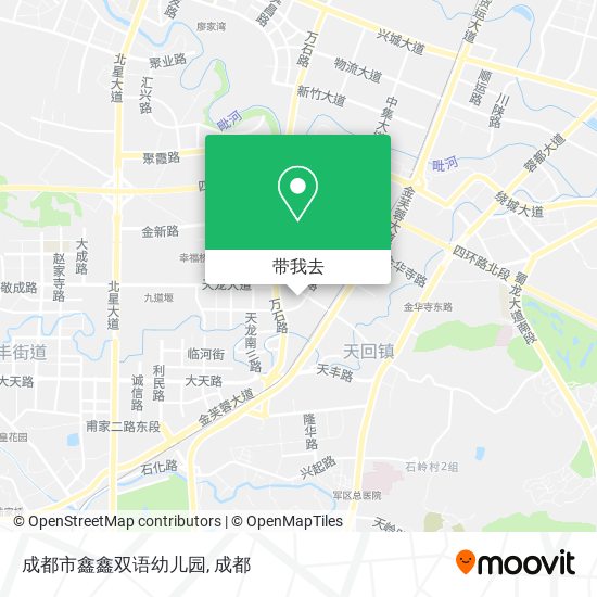 成都市鑫鑫双语幼儿园地图