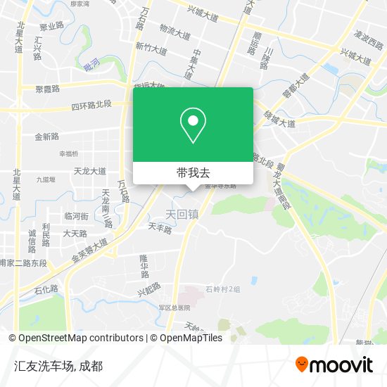 汇友洗车场地图