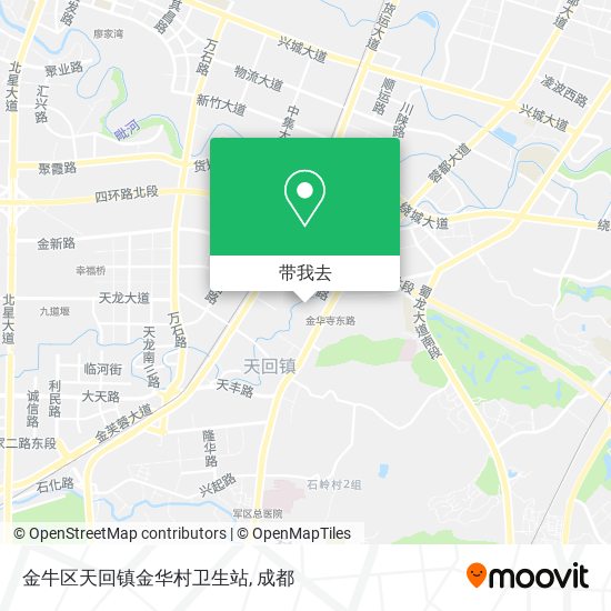 金牛区天回镇金华村卫生站地图