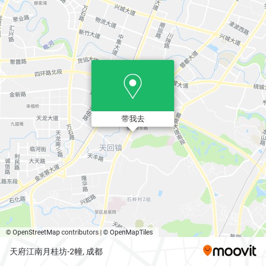 天府江南月桂坊-2幢地图