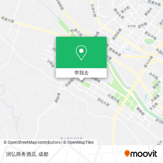 润弘商务酒店地图