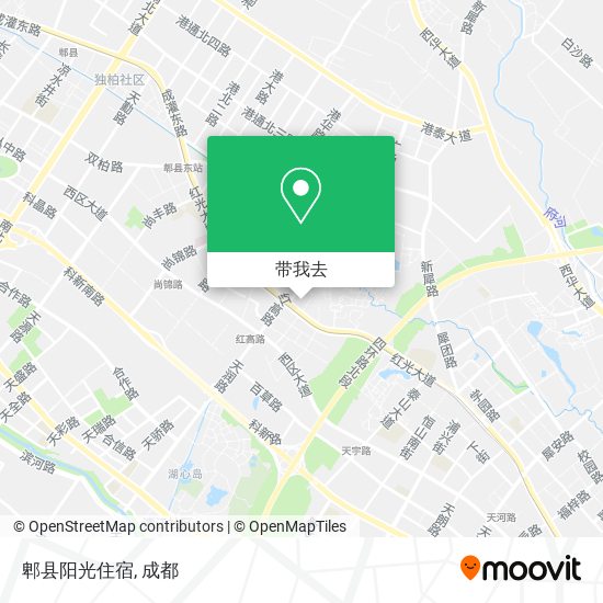 郫县阳光住宿地图