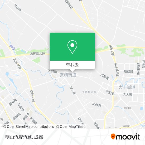 明山汽配汽修地图