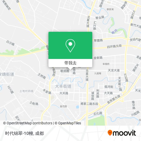 时代锦翠-10幢地图