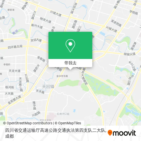 四川省交通运输厅高速公路交通执法第四支队二大队地图