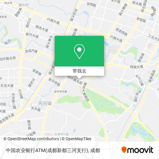 中国农业银行ATM(成都新都三河支行)地图