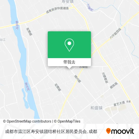 成都市温江区寿安镇团结桥社区居民委员会地图