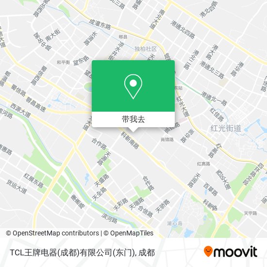 TCL王牌电器(成都)有限公司(东门)地图