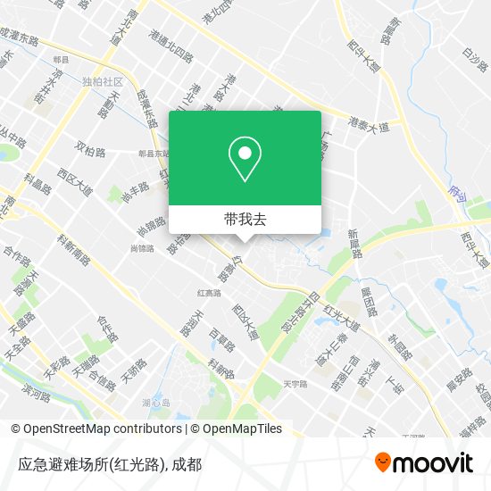 应急避难场所(红光路)地图