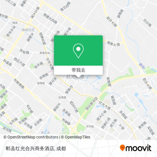 郫县红光合兴商务酒店地图