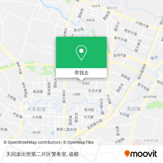 天回派出所第二片区警务室地图