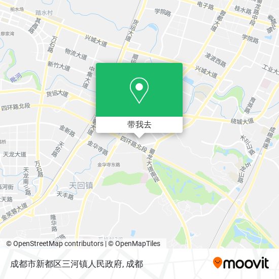 成都市新都区三河镇人民政府地图