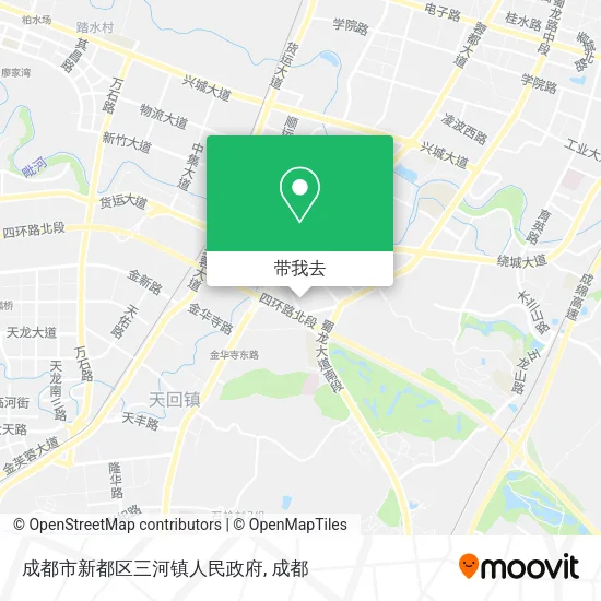 成都市新都区三河镇人民政府地图