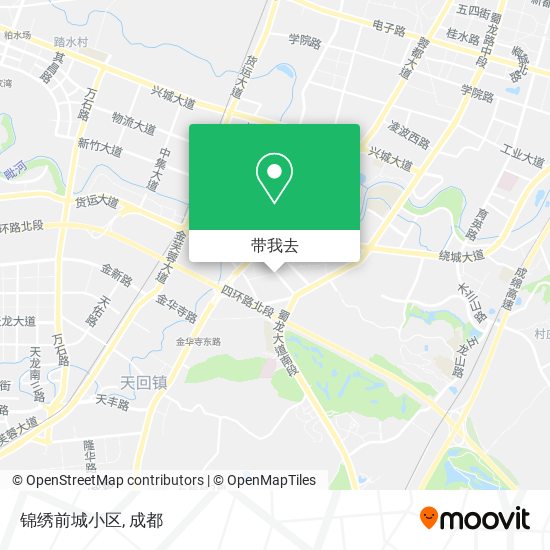 锦绣前城小区地图